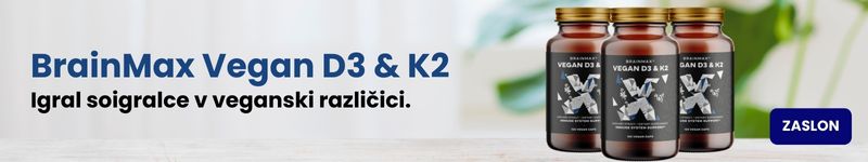 (Slovinština)  BrainMax Vegan D3 & K2